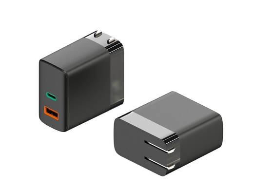 주문 풀파워 로고 접이식 플러그 PD 전원 어댑터 20W 30W 45W 커스텀 제작 online manufacture
