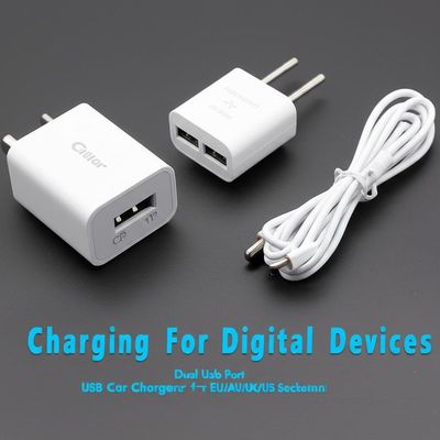 주문 듀얼 USB 차량용 충전기 2.4A 3.0A (EU, AU, UK, US 소켓용) online manufacture