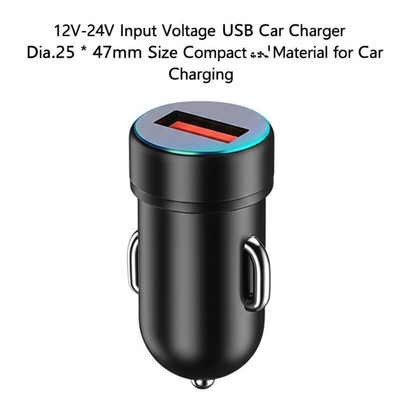 좋은 가격 2.4A 듀얼 USB 차량용 충전기 12V-24V 입력 (스마트폰, 태블릿용) 온라인으로