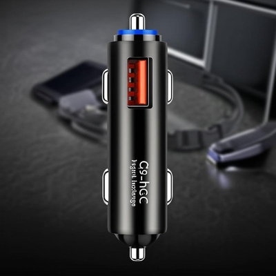 좋은 가격 듀얼 USB 차량용 충전기 12V-24V 입력, 2.4A 3.0A 출력 온라인으로