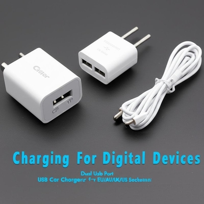 좋은 가격 듀얼 USB 차량용 충전기 2.4A 3.0A (EU, AU, UK, US 소켓용) 온라인으로